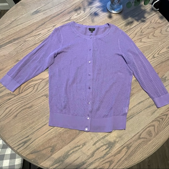 Talbots petites pima cotton sweater - Picture 4 of 4